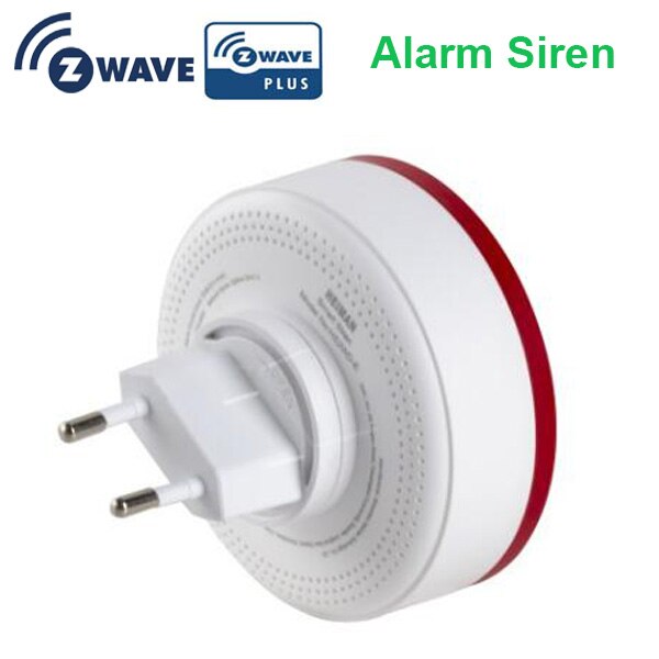 Europe 868.42mhz zwave alarm flash siren 85db red flash light zwave