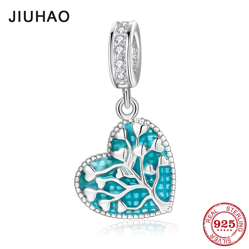 caldo 925 sterlina d'argento Regalo di I amore voi tutto il tempo Del Cuore Pendenti con Gemme E Perle in forma Originale Del Progettista di Fascino Fai Da Te Braccialetto di perline monili che fanno