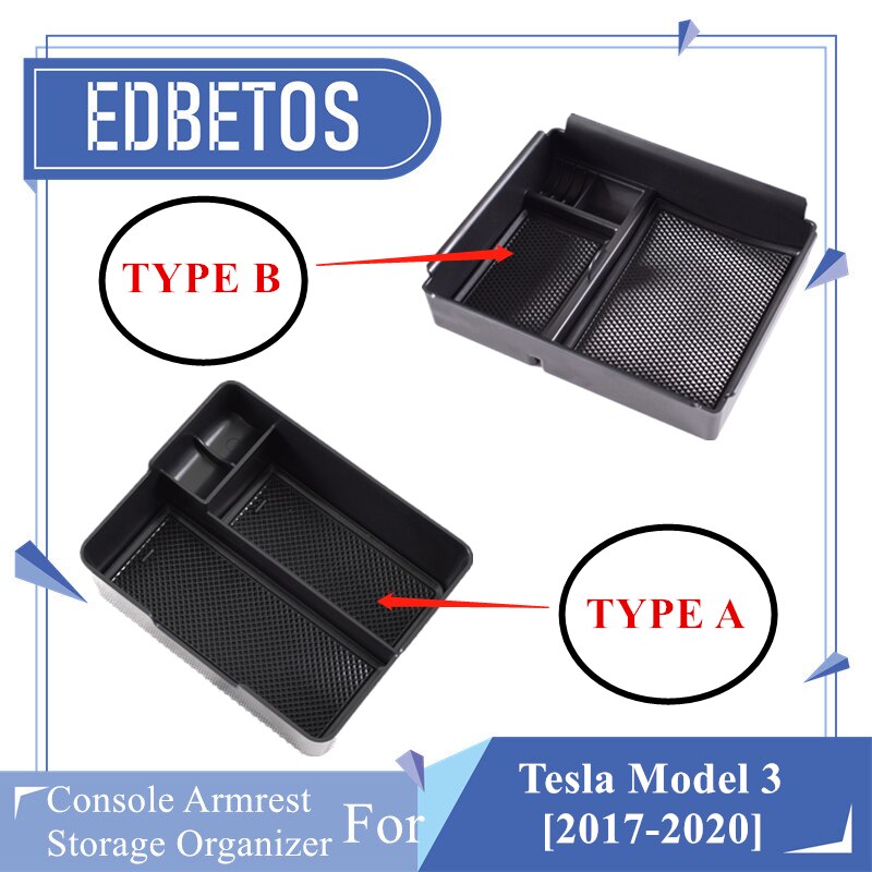 Center Concole Organizer Tray Voor Tesla Model 3 Armsteun Doos Console Houder Lade Auto Organizer Accessoires