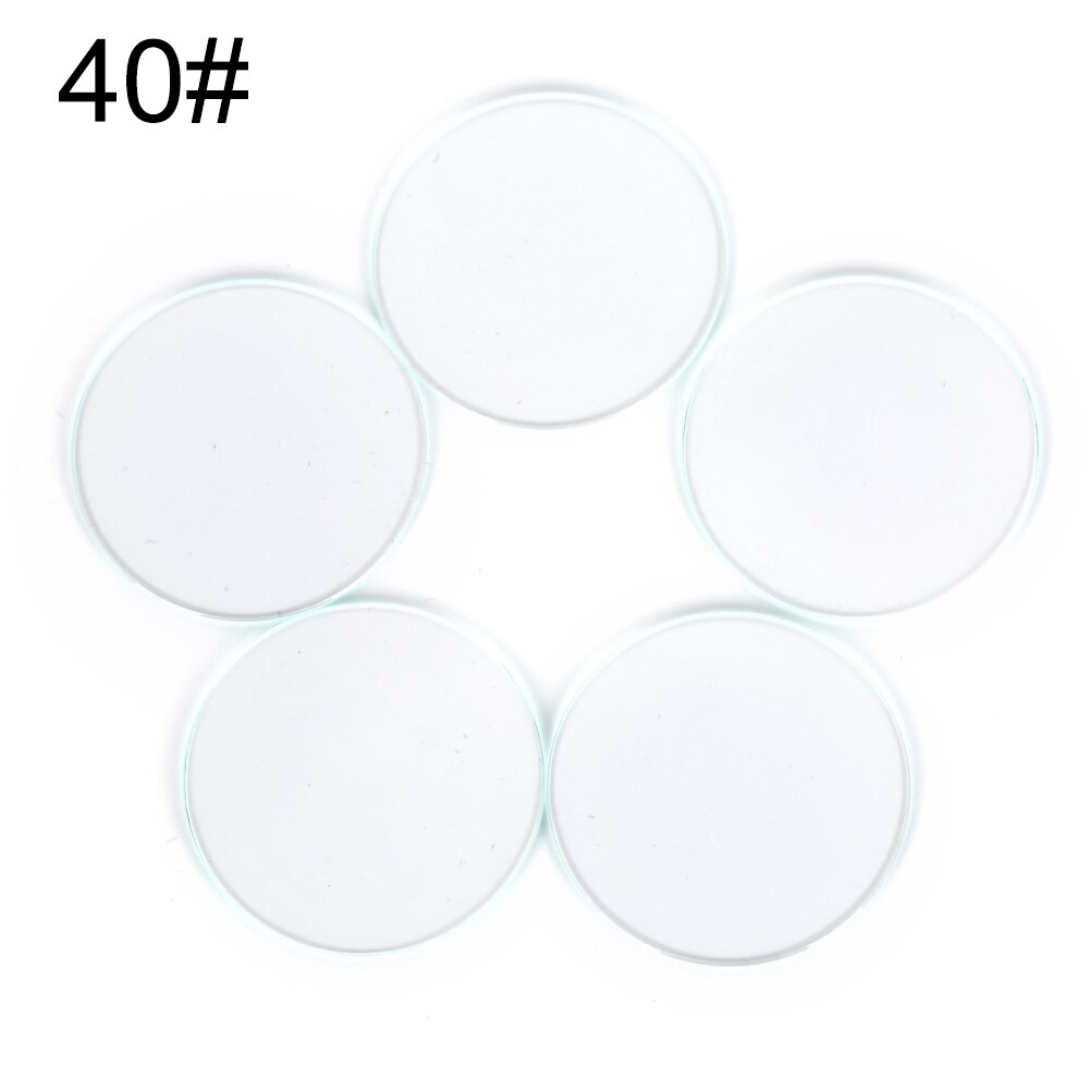 Watch Glass 5pcs Anti-scratch Transparent Round Crystal Glass Part For Watch Repair Size 36mm/37mm/38mm/39mm/40mm: 40