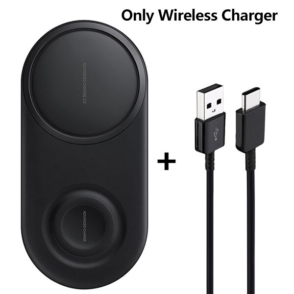 QI Wireless Charger Pad Fast Charging EP-P5200 for Samsung Galaxy S10 note20 S20 S21 S9 + S8 + S7 S7Edge Gear Sport S3: Black