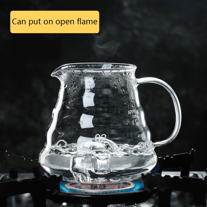V60 Giet Over Karaf Drip Koffie Pot 300/500/700Ml Glazen Bereik Thee Maker Koffie Waterkoker Brouwer barista Percolator Duidelijk Filter