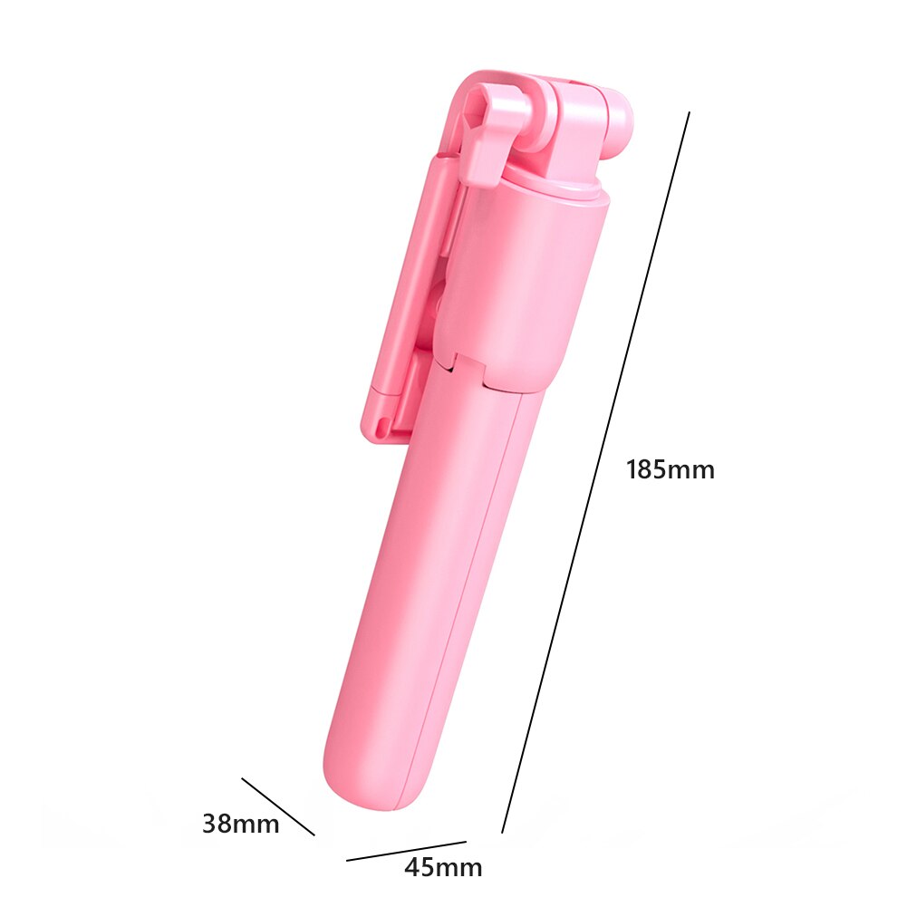 Kabelloser selfie-stick mit  r1 funktionen, handy-stativ, fernauslöser, ausziehbarer monopod-stativstabilisator für smartphones