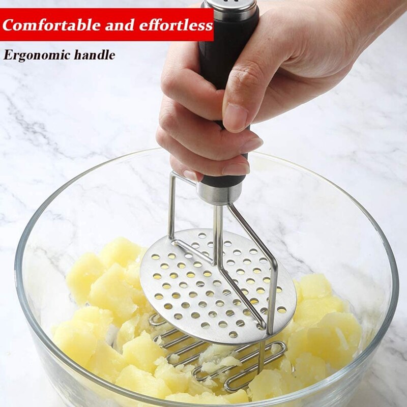 Potato Masher Stainless Steel, Potato Ricer, Potato Masher Hand, Masher Kitchen Tool, Ricer for Mashed Motatoes