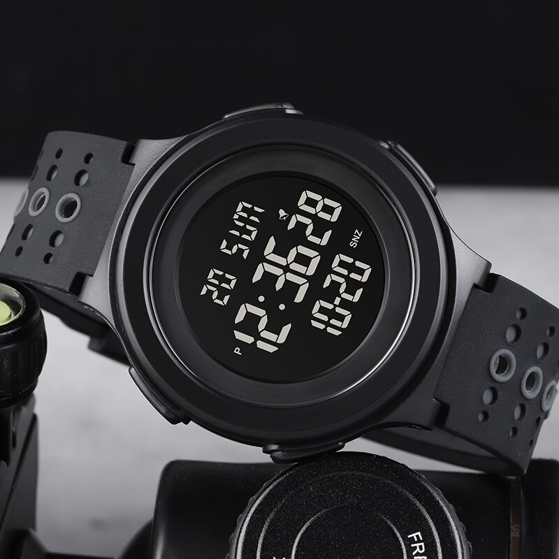 Skmei outdoor sport herenhorloge japan batterij waterdicht silicagel band led digitaal heren polshorloge relogio masculino 1733