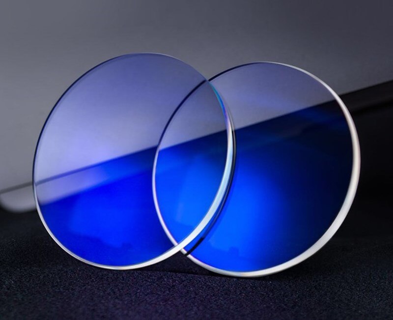 Blå stråle beskyttende harpiks linser 1.56 1.61 1.67 briller  uv400 lys strålingsbeskyttelse ridse nærsynethed astigmatisme læsning: 1.56