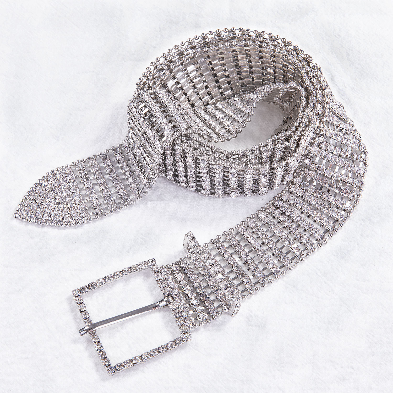 Luxe strass-steentjes voor dames, brede riem, zilver, bruid, bruiloft, kristal, diamant, tailleketting, riemen, barry.wang 1017