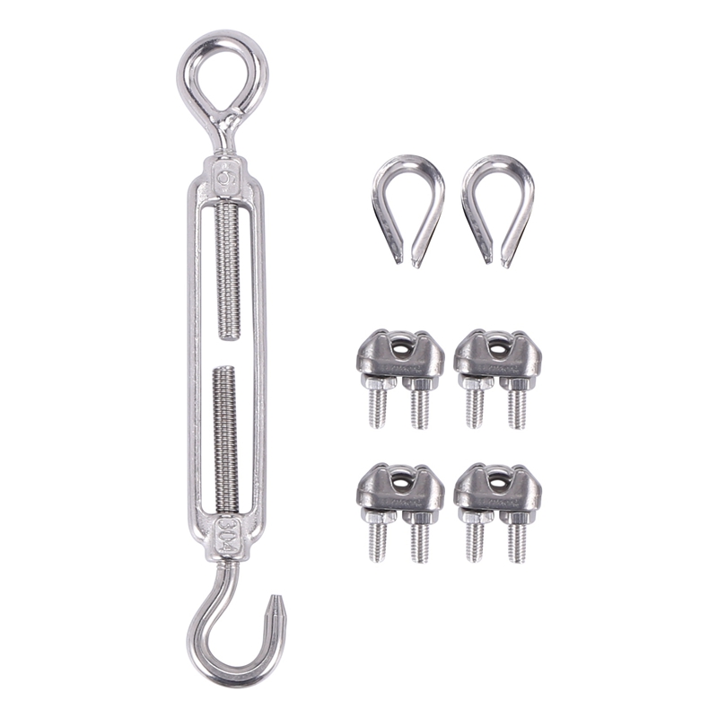 Wire Rope Stainer 304 Stainless Steel Turnbuckle M6 Wire Rope Tensio... – Vicedeal