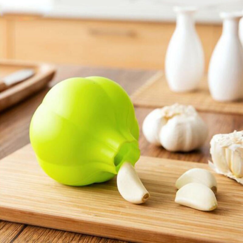 Éplucheur d&#39;ail rond en silicone, outils de cuisine créatifs, Non toxique et facile à nettoyer, pratique,