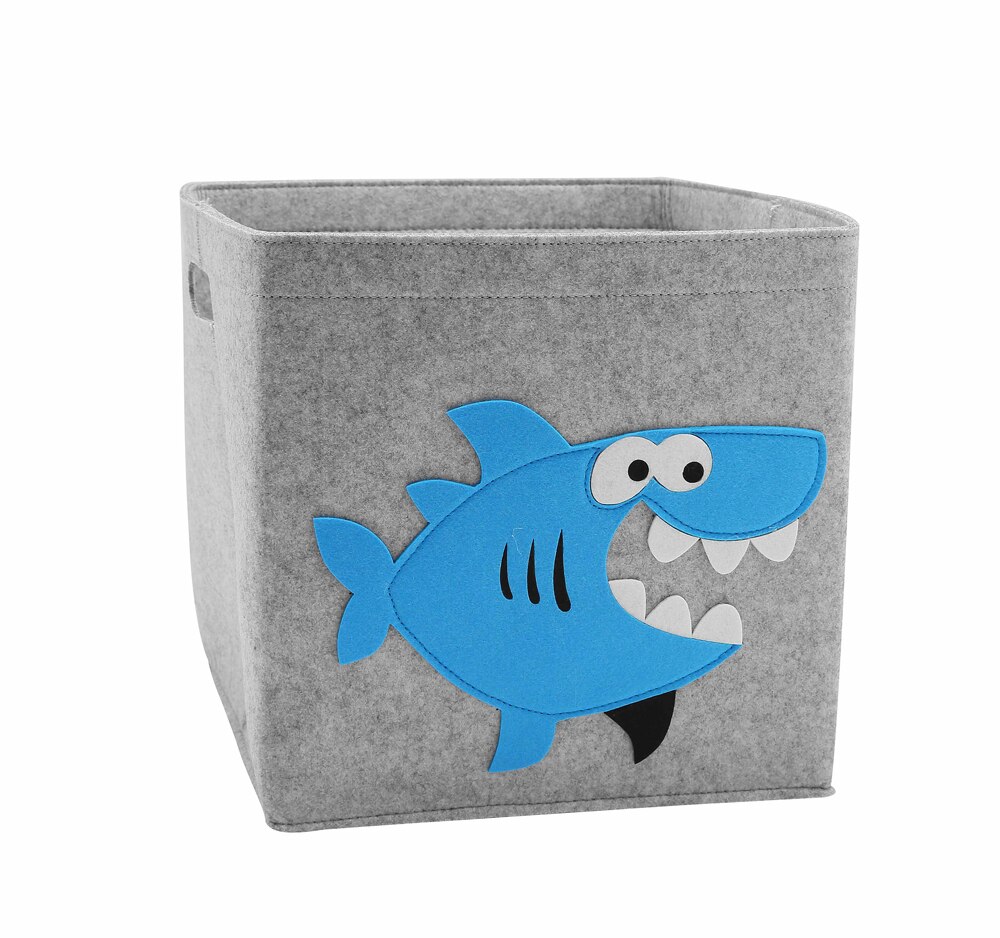 Kubus Vouwen Speelgoed Opbergdoos Kinderen Speelgoed Organizer Box Vilt Doek Stof Opslag Mand Voor Cartoon Animal Nursery Speelgoed Bakken: shark