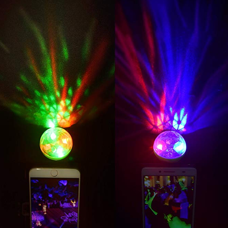 Førte usb atmosfære lys dj lampe rgb mini farverig musik lyd lampe til festival / fest / karaoke / disco lampe show bar dekorere lys