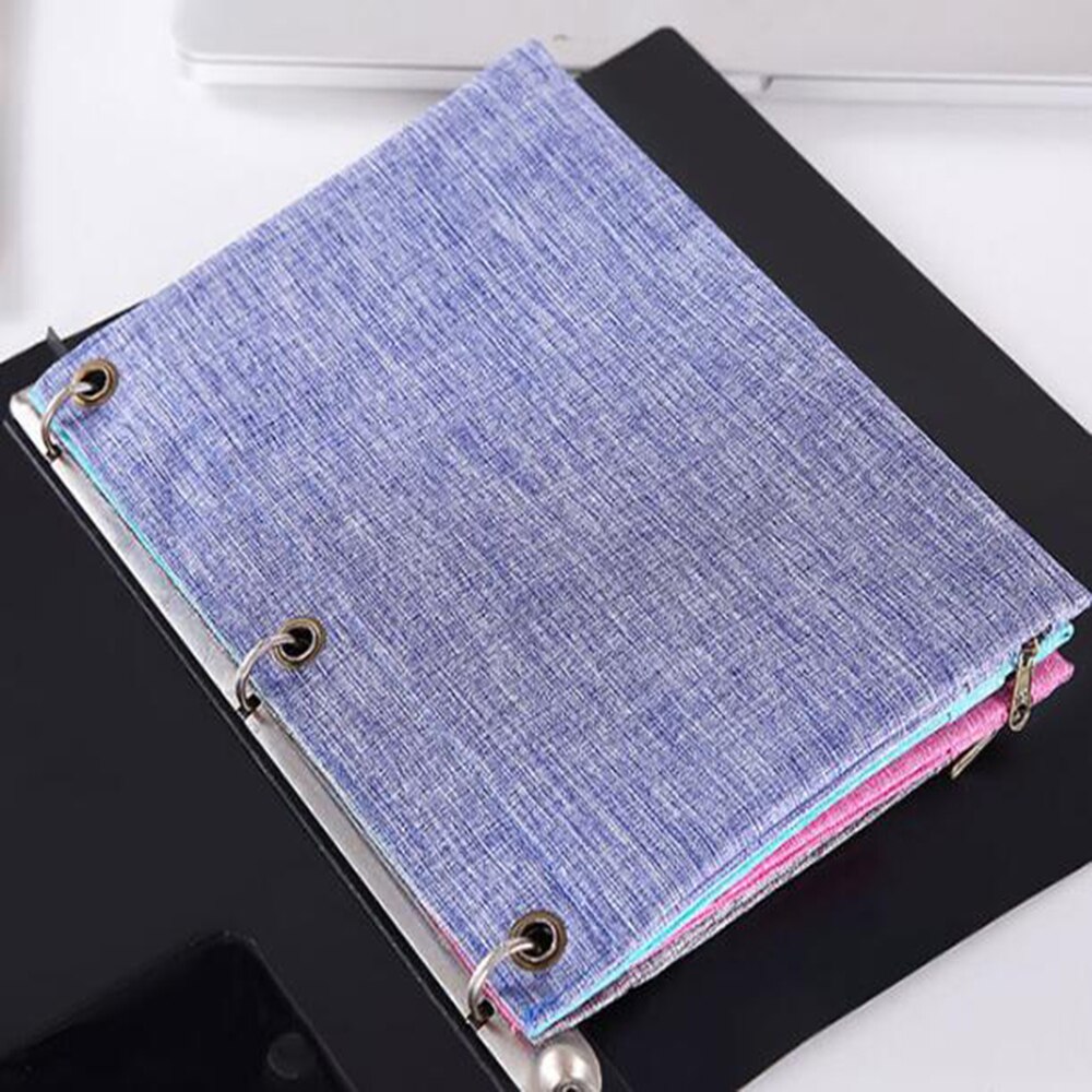 B5 PVC classeur fermeture éclair étui à crayons fichier facture reçu poche grande capacité maille reliure stylo sacs étui avec fenêtre transparente