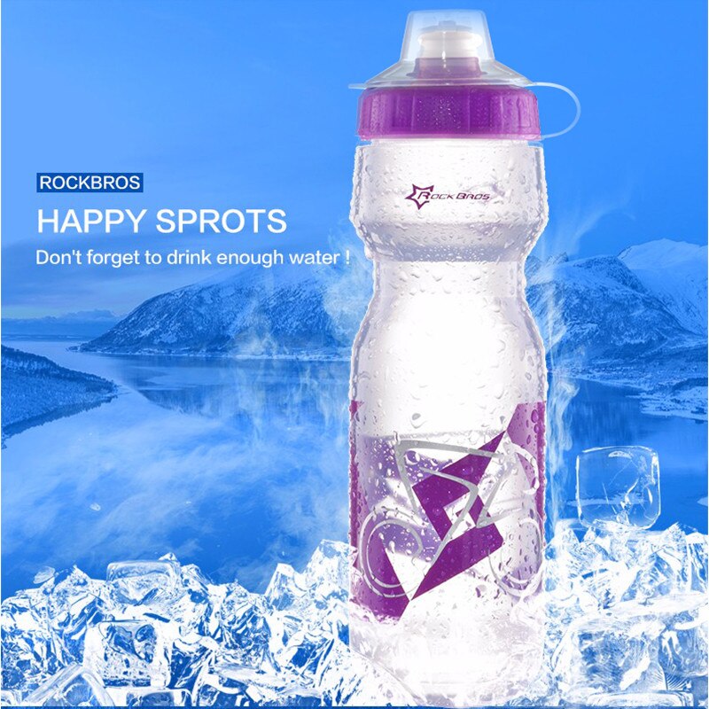 ROCKBROS-bouteille d'eau en plastique pour vélo de 750 ML, gourde Portable, bouilloire, gourde Portable, pour Sports de plein air, VTT
