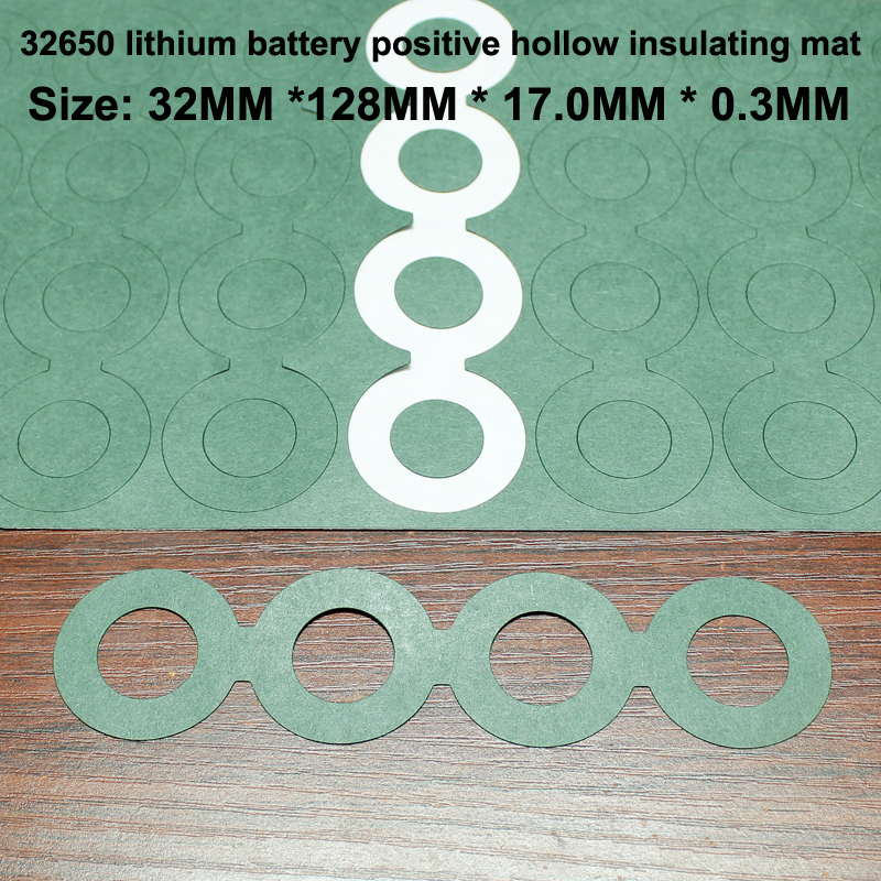 100pcs/lot 32650-32700 lithium battery positive pole hollow negative pole solid insulation pad highland barley paper sticker: SKY BLUE
