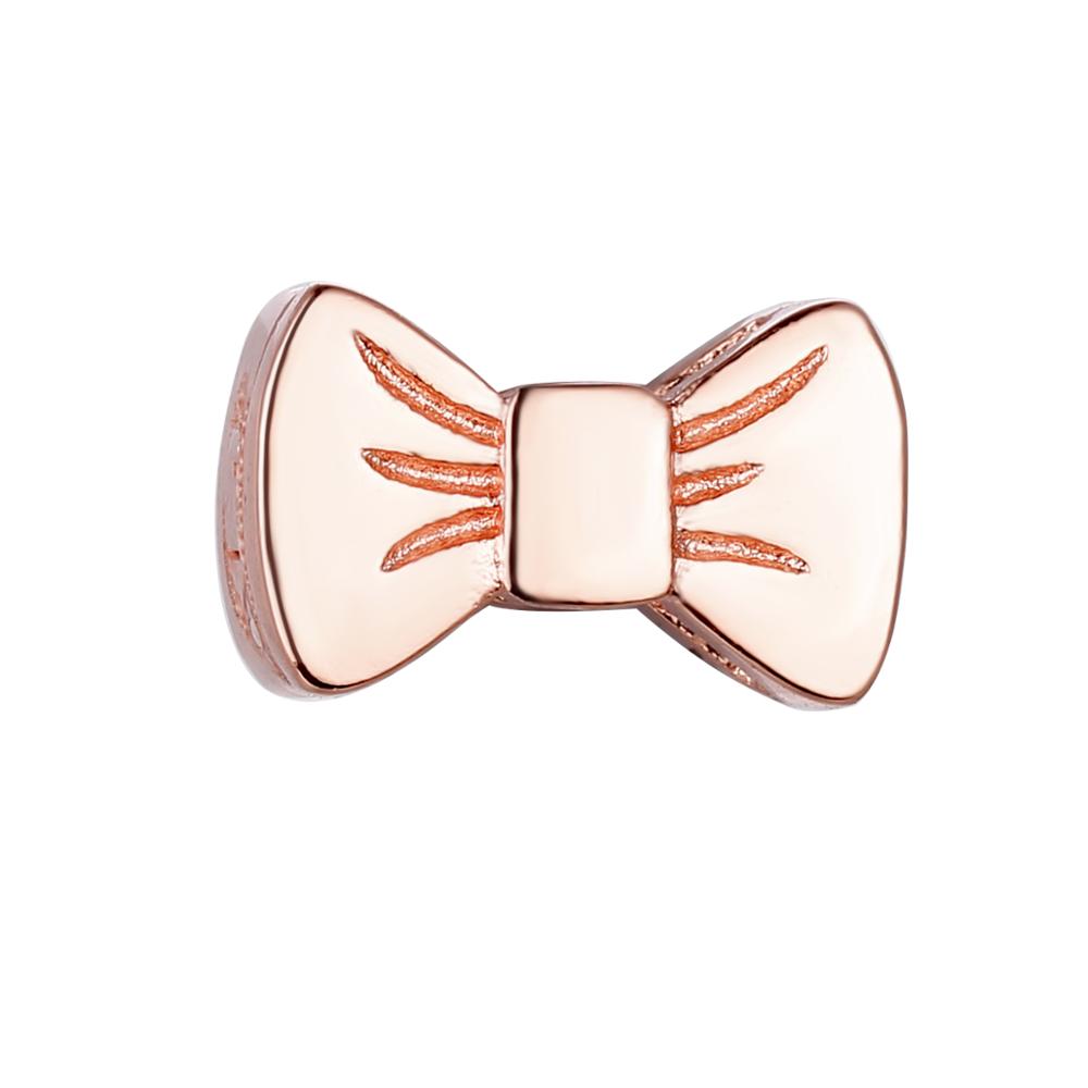 925 sterling silber clip anhänger rose gold schmetterling liebe knoten form geeignet für damen zu tragen mit stilvolle DIY: PAX021-C