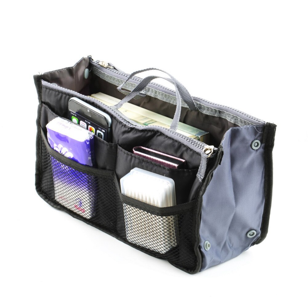 Ladies Organizer Bag Multi Functional Cosmetic Storage Handbag Bags Women Travel Makeup Insert Purse