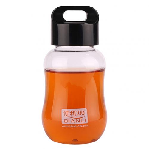 Bottiglie di acqua di plastica colorate 180ml piccole bottiglie di acqua portatili della scuola Bpa mini bambini svegli liberi borraccia diretta per bambini: nero