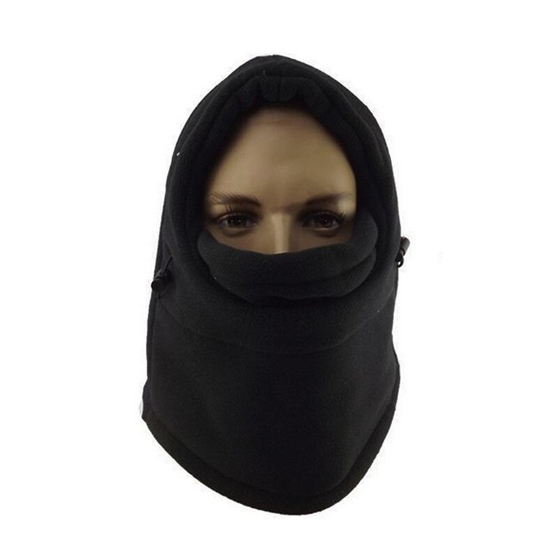 6 in 1 Neck Balaclava Winter Face Hat Fleece Hood Ski Mask Warm Helmet Clothing Accessories INS 2T5T$$