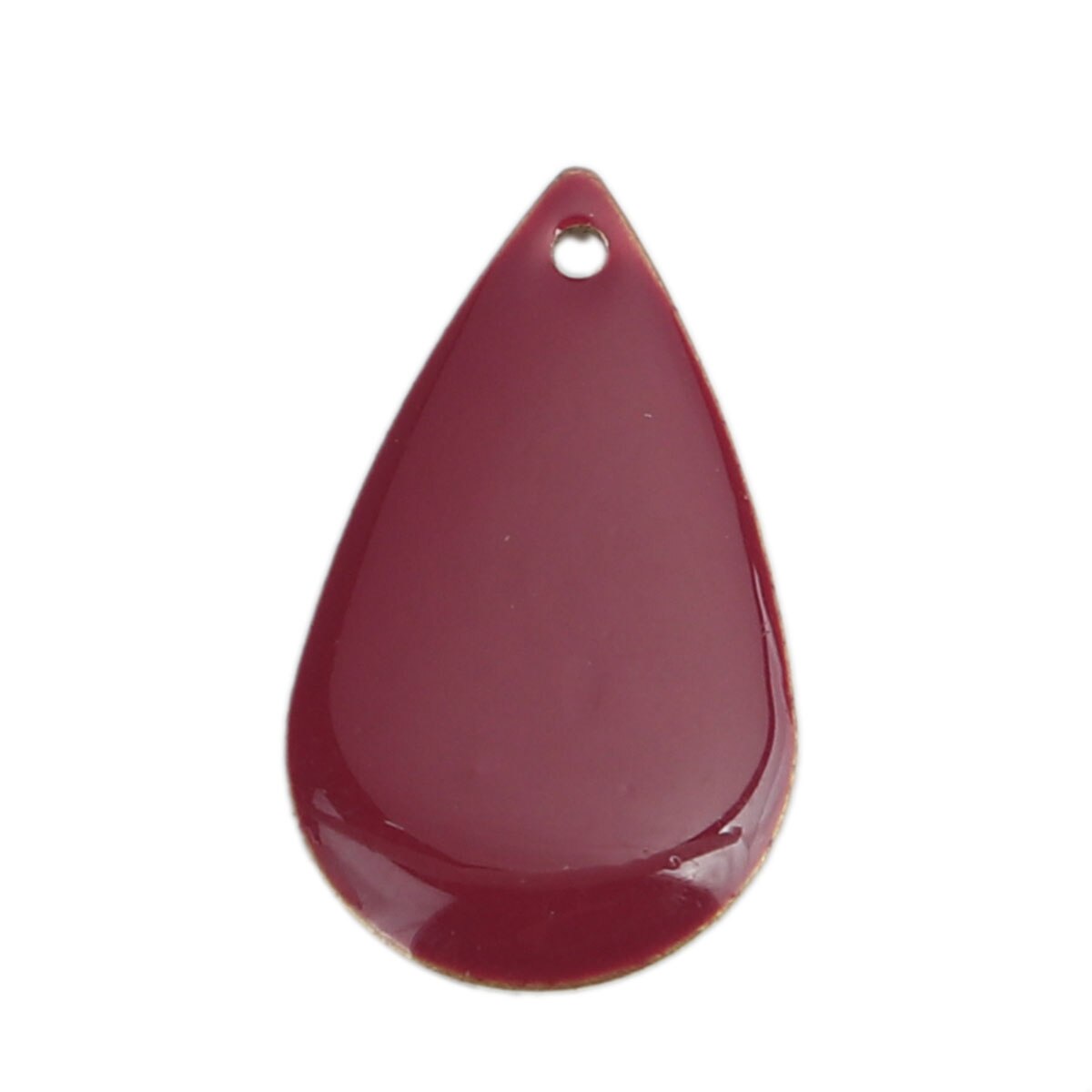 Wasser Tropfen Emaille Anhänger Kupfer Emailliert Doppelseitige Pailletten Reize Unbeschichtet 21*13mm( 4/8 &quot;) für DIY Ohrring Zeug, 10 Stck: 18