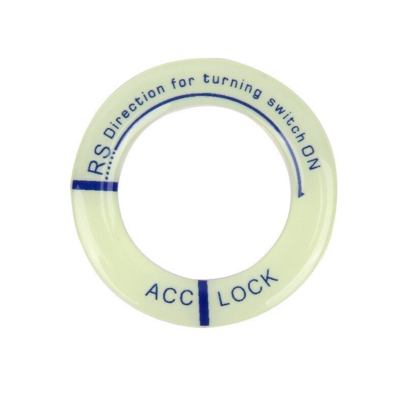 Night Luminous Car Ignition Key Ring Stickers for VW MK4 Bora Golf 4 5 6 Passat Polo Bora Touran