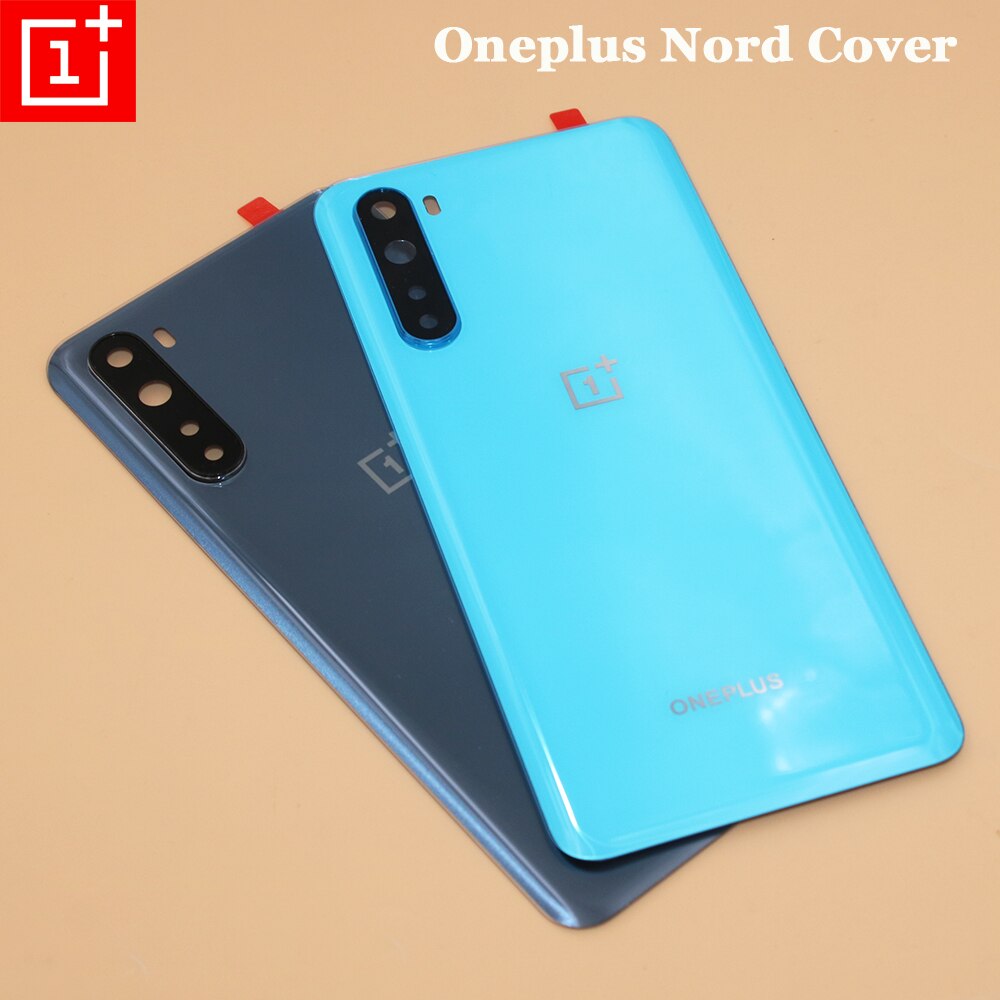 Originele Oneplus Nord 5G Batterij Back Cover Achterdeur Behuizing Vervanging Met Camera Lens Voor Een Plus Nord AC2001 AC2003 Shell