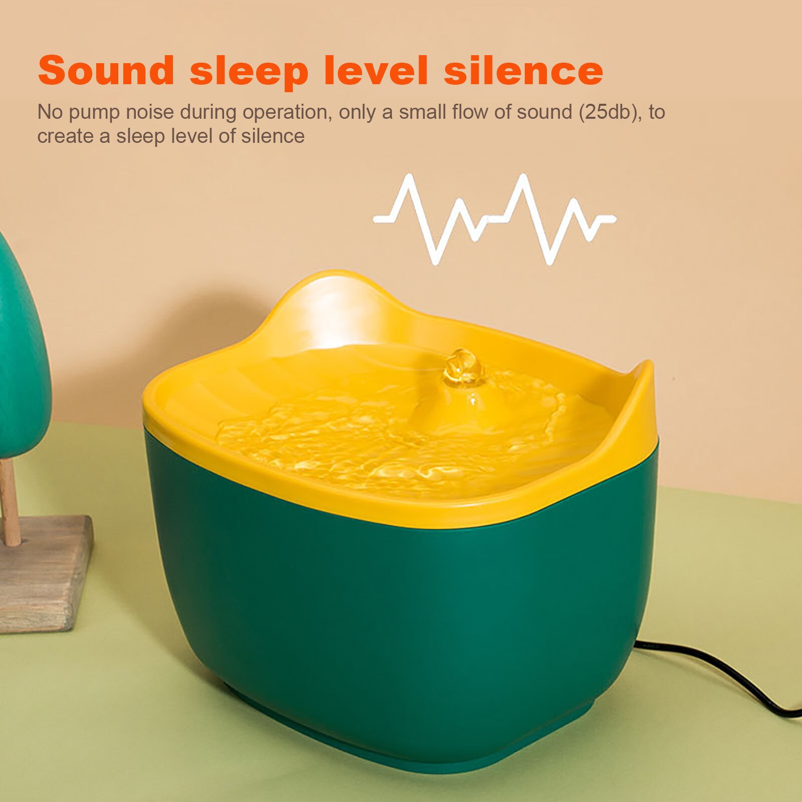 2.5L Pet Water Dispenser Filter USB Powered Super Quiet Automatic Drinking Fountain Water Feeder Pets Dogs Cats Small Animals