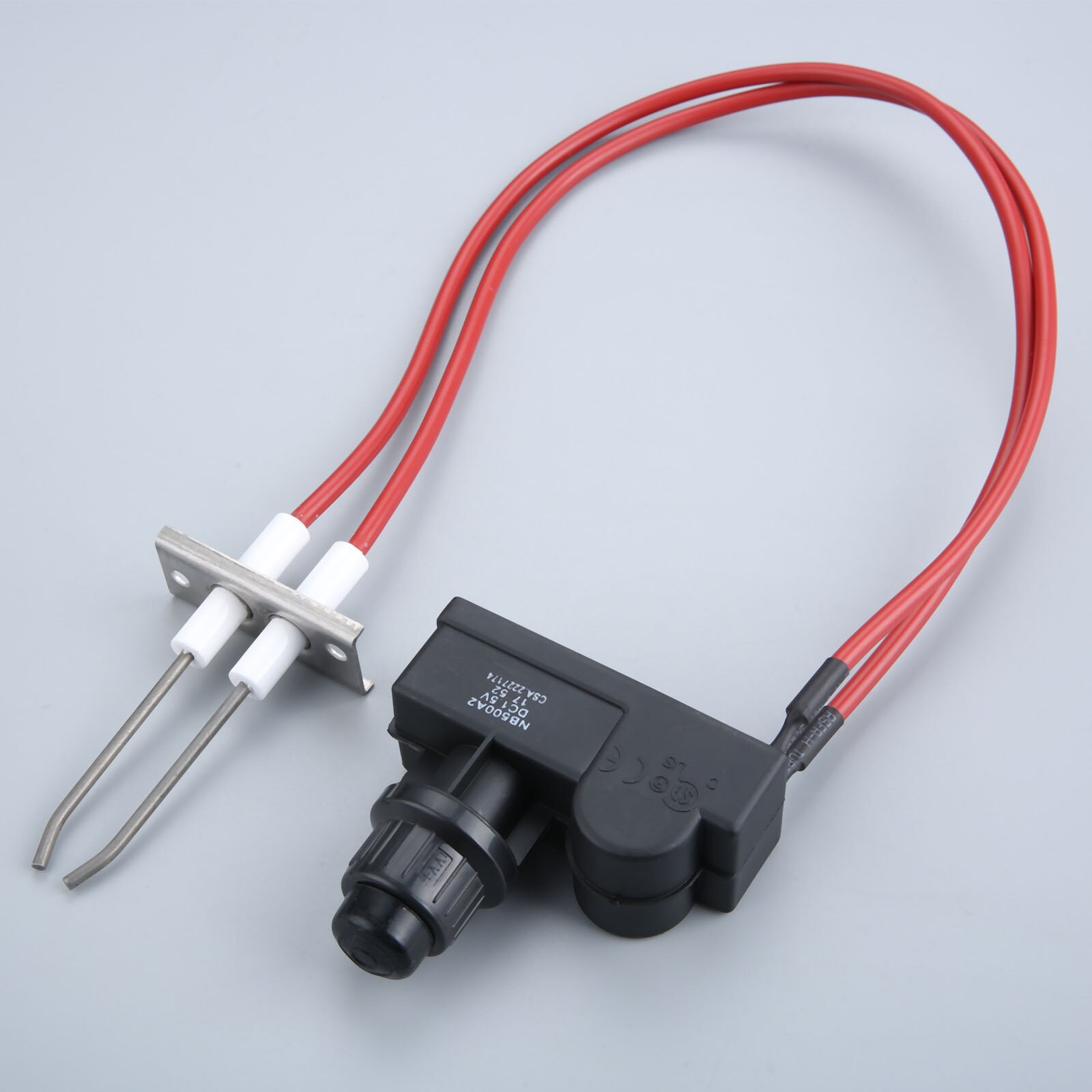 Double Ignition Kit Propane Gas Grill Igniters 450 mm High Spark Plug Wire for Gas Fireplace &amp; Oven &amp; Heater &amp; Kitchen lgniter