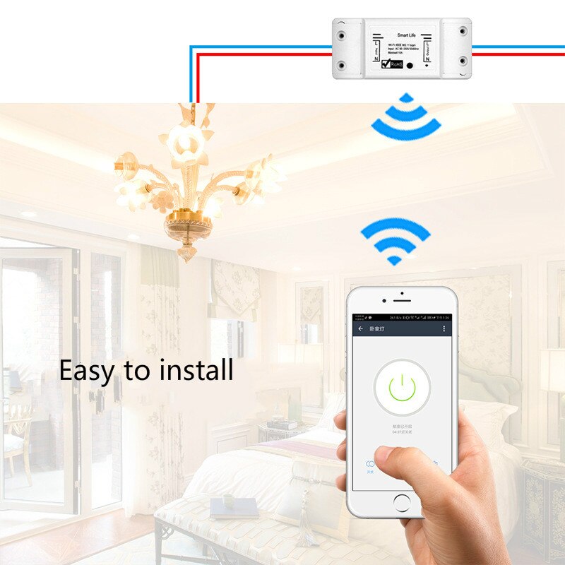 Wifi Smart on-off Device Tuya Smart Life Mobile Phone Wireless Remote Control Timer Switch