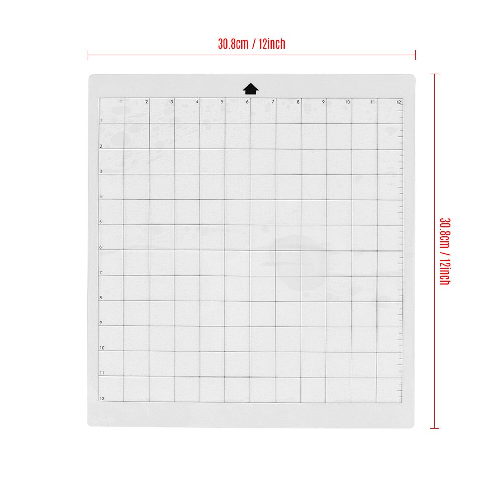 3pcs Replacement Cutting Mat Adhesive Mat Pad with Measuring Grid Paper Cutting Board for Silhouette Cameo Plotter Machine