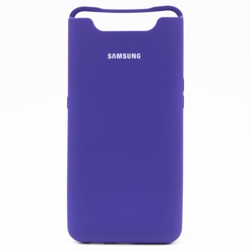 Samsung galaxy A80 A90 cubierta de silicona sedoso suave acabado líquido de silicona funda de carcasa para Galaxy A80 A90: for galaxy A90 / Purple