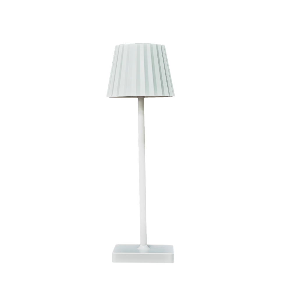 Lámpara de escritorio LED inalámbrica, lámparas de mesa inalámbricas con Control táctil, recargable por USB, luces de ambiente con atenuación continua de 3 colores: BLANCO