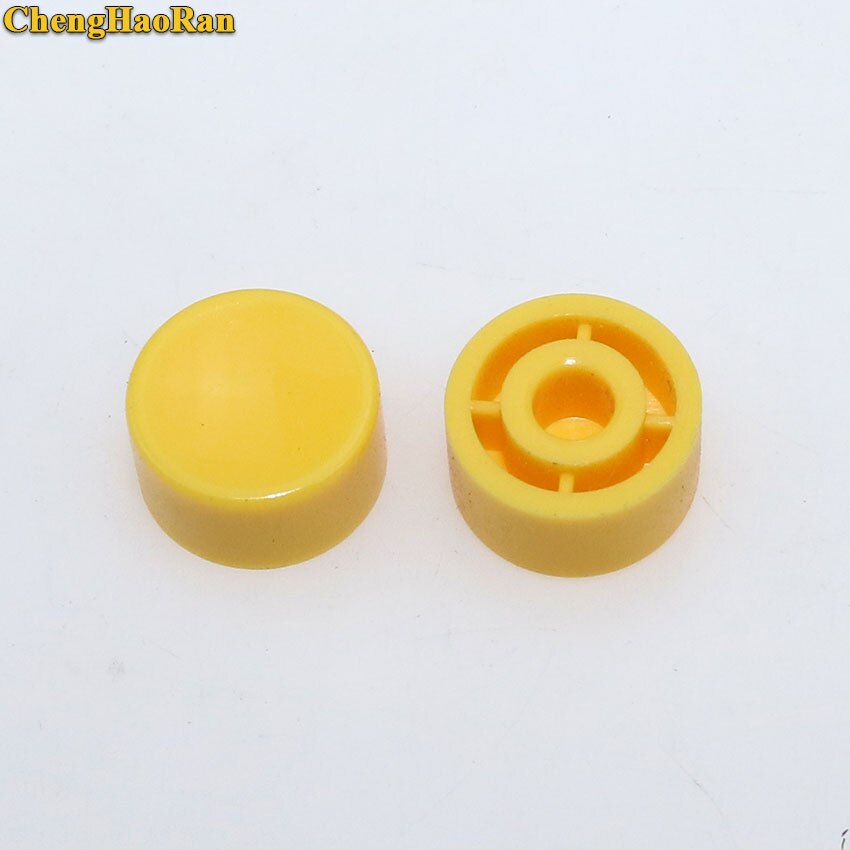 200PCS A17 Inner 3.2MM Plastic Tactile Switch Button Caps Push Key Caps Multicolor Concave 5.3*10mm for 6 * 6 Round Tact Switch: Brown