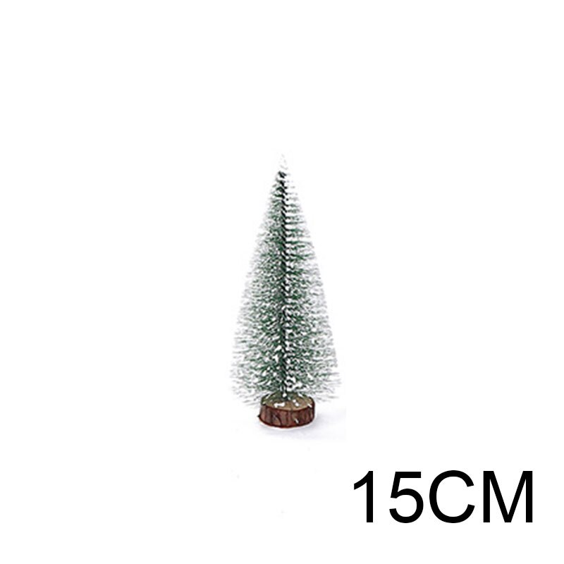 Mini Christmas Tree Small Pine Tree with Wooden Bases for Xmas Party Home Tabletop Tree Decor QJS Shop: 15cm