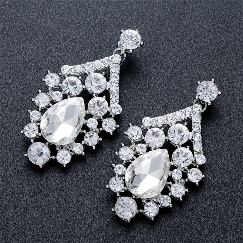 CC Jewelry Set Necklaces Earrings Luxury Wedding Accessories For Women Bridal Shine Cubic Zircon Party Fine Jewelry D022