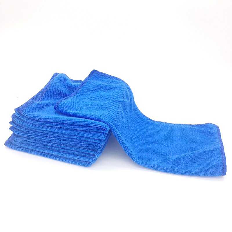 50 Uds casa lavar Toalla de microfibra de limpieza suave cuidado paños lavado toalla Duster 9,84 ''x 9,84 'Inch Toalla de microfibra