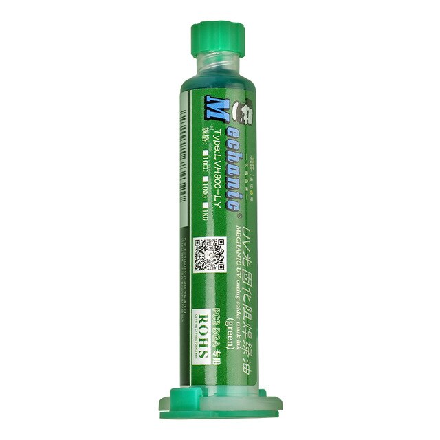 Soldeermasker - 10ml Groen UV Uithardend PCB Verf - Voorkomt Corrosieve Boogvorming