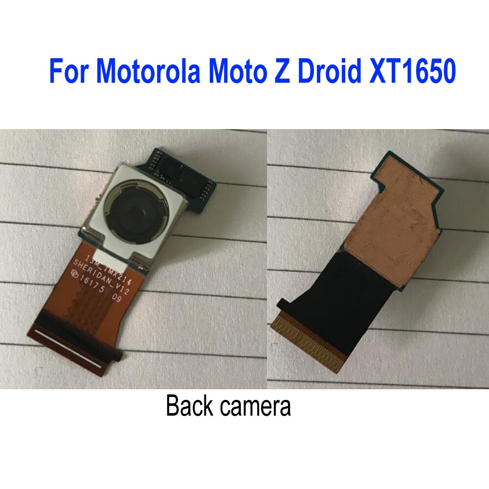 Originele Beste Grote Hoofd Achter Terug Camera Voor Motorola Moto Z Droid XT1650 Telefoon Flex Kabel Vervanging