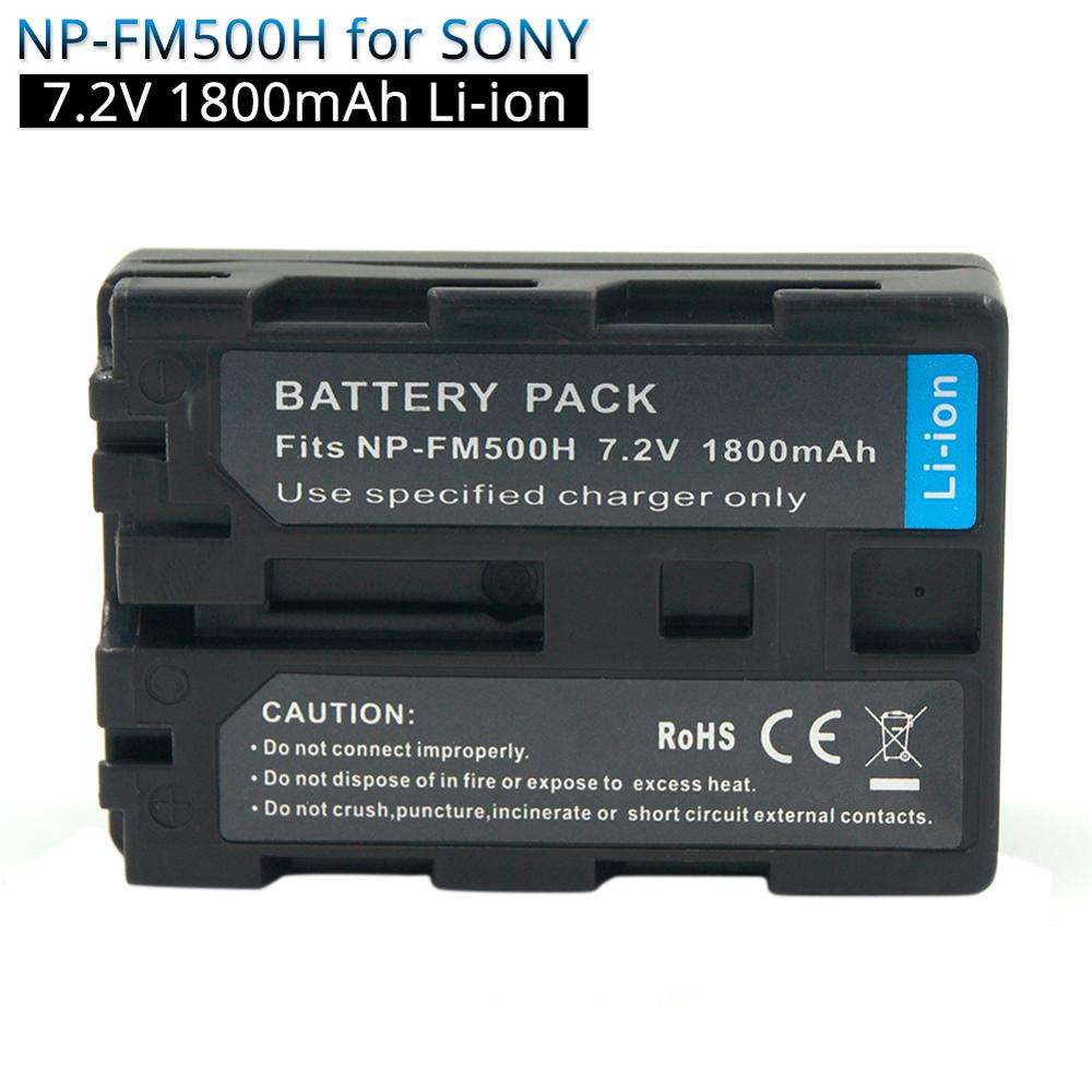 NP-FM500H NPFM500H NP FM500H 1800mAh Oplaadbare Camera Batterij voor Sony A57 A58 A77 A200 A300 A500 A580 A550 A350 a700 A850