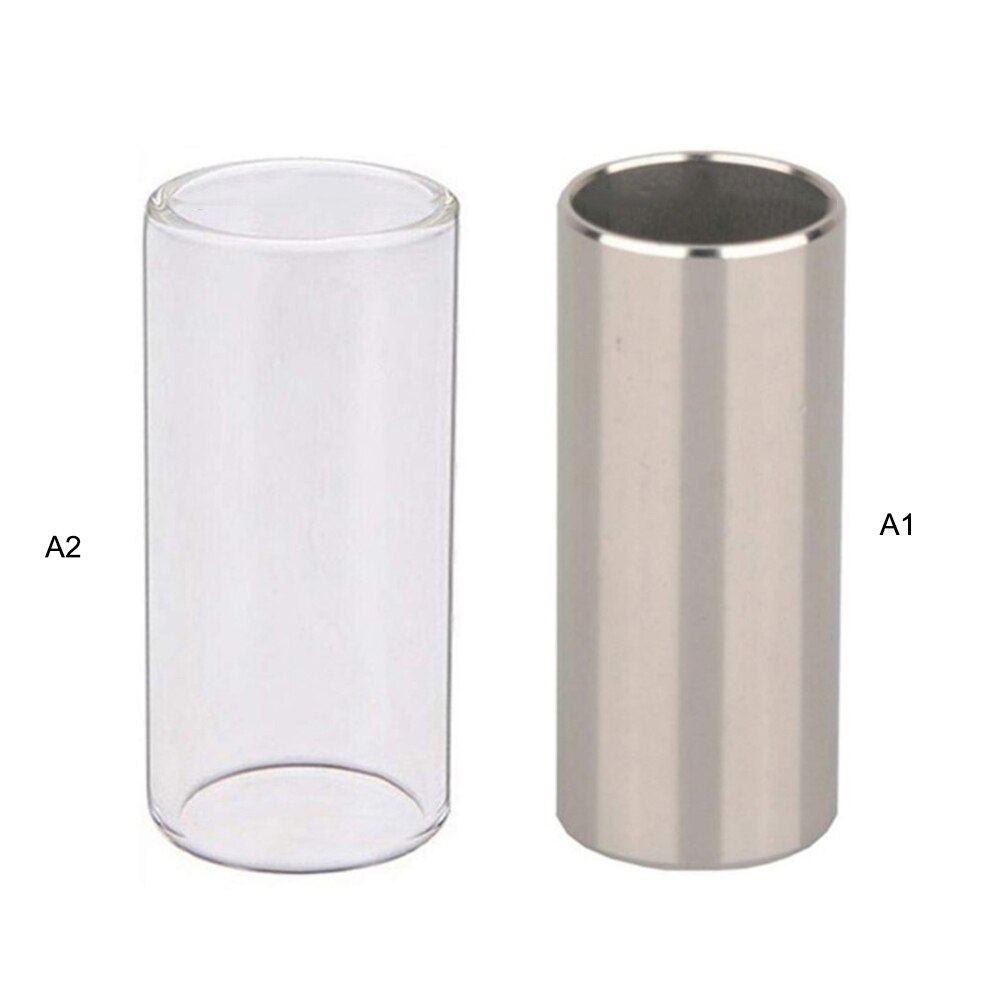 60mm Glass Chrome Plated Blues Guitar Finger Slider Highly Polished Electric Guitar Slide Guitar Accessories