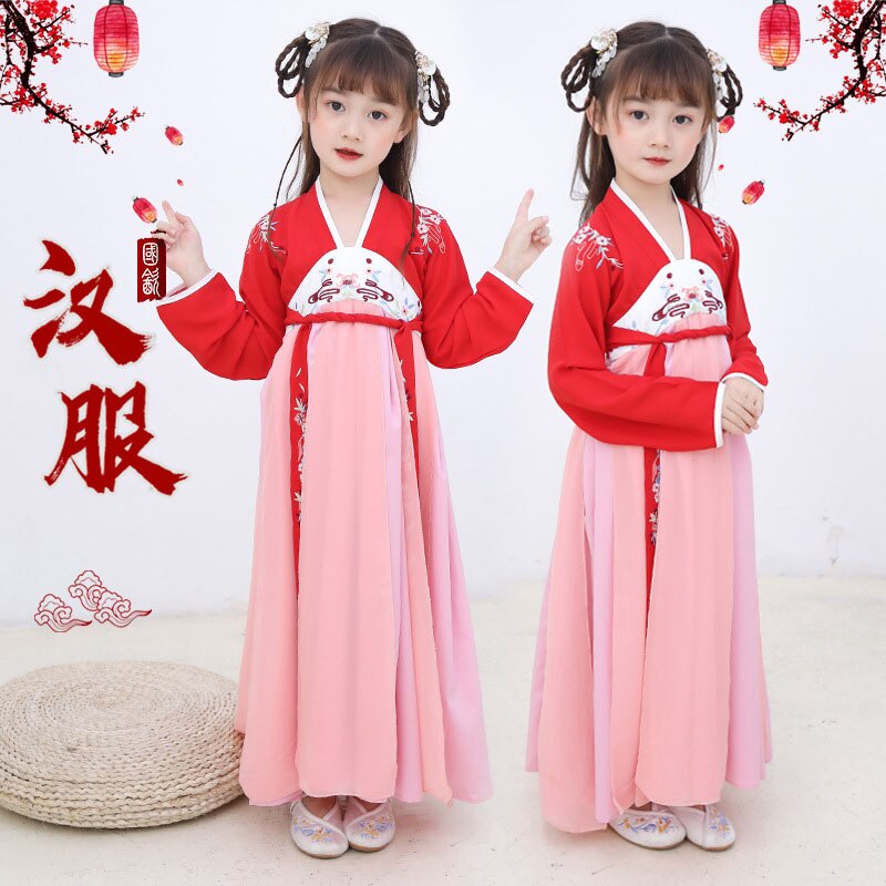 Chinese traditionele hanfu oude feeën kinderzomerk