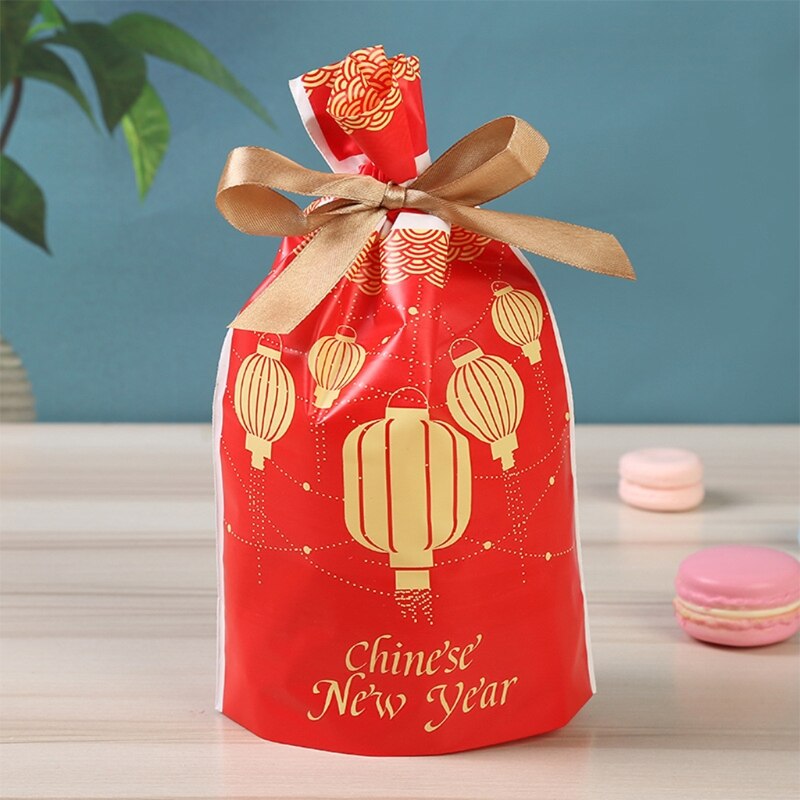 50 Pcs Chinese Year Candy Bundles Packaging Bag 54DC