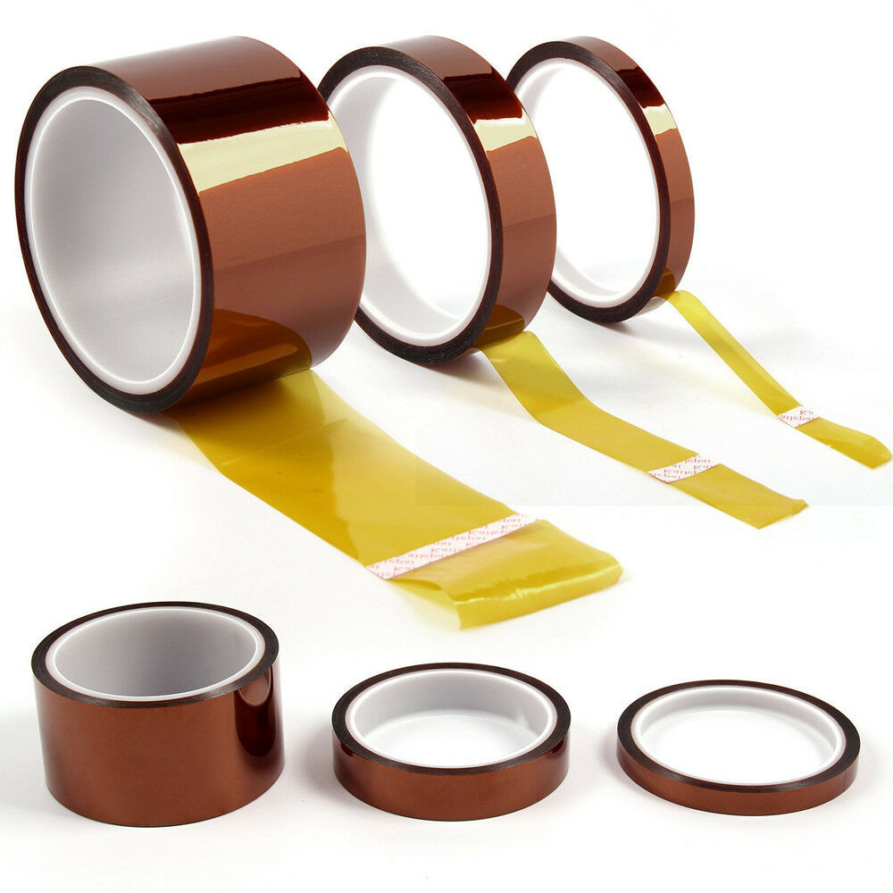 Vacclo 5mm Heat-resistant Kapton Polyimide Tape High Temperature Insulation Tape Polyimide One Side Adhesive Tape Home Tool