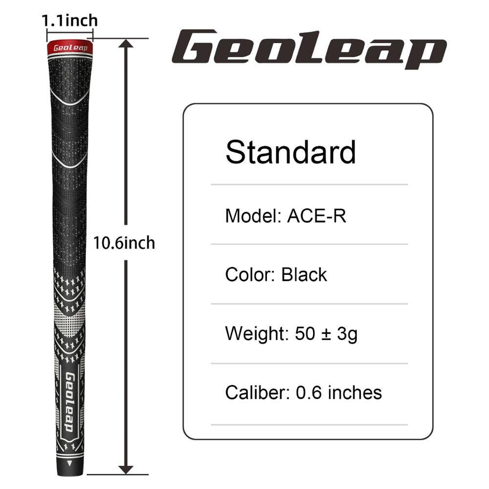 Geoleap golfgreb 13 stk / parti, rygrib ， multi sammensatte hybrid golfkølle greb, standard , 7 farve. fress: Sort-standard