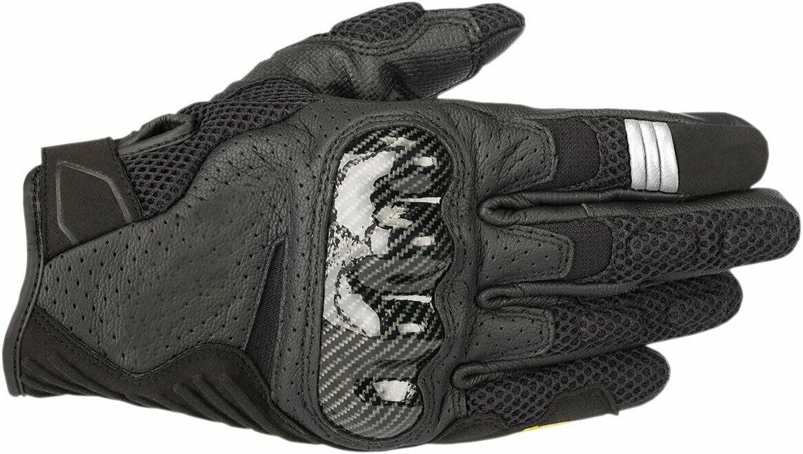 SMX-1 de carreras de Motocross Alpine Air V2, guantes de cuero con ventilación para Moto Gp, resistentes a caídas, con pantalla táctil: YELLOW / M