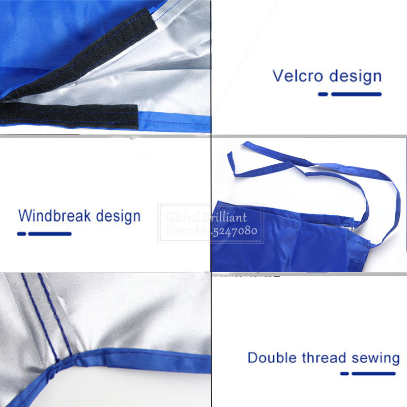 8-9/9-10/10-11/11-12/12-13Ft Segel Abdeckung Großsegel Boom Boot Abdeckung 210D Wasserdichte Anti UV Wind Sonnenschirm Schnee Abdeckung Blau Boom Segel