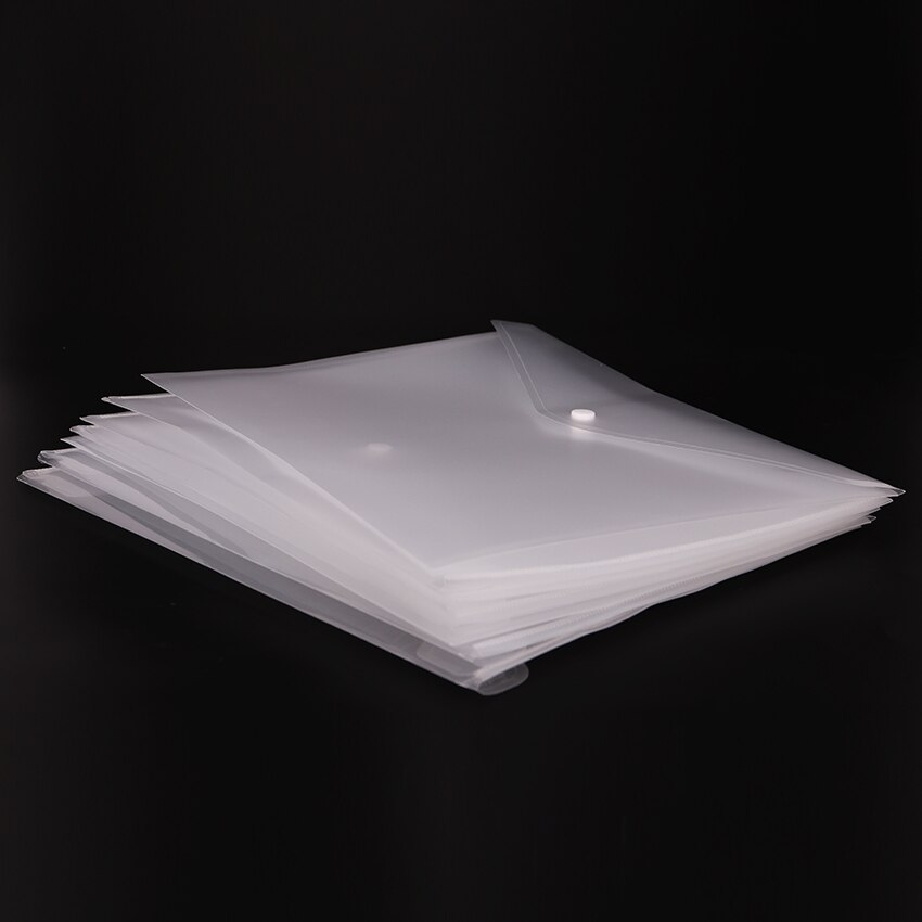 1PC Simple Transparent A4 Big Capacity Document Bag Business Briefcase Storage File Folder for Papers Stationery Student