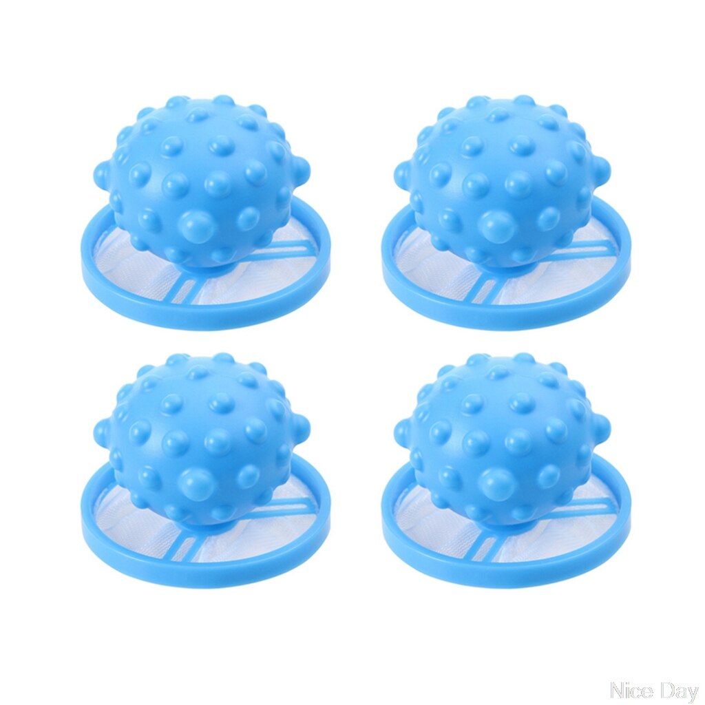 Washing Machine Hair Removal Catcher Floating Mesh Net Pouch Debris Collector: Blue