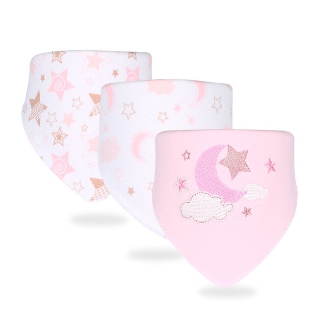 3 Stks/partij Slabbers Bandana Baby Speeksel Handdoek Voor Jongens En Meisjes Doek Print Animal Driehoek Katoenen Baby Sjaal: 5