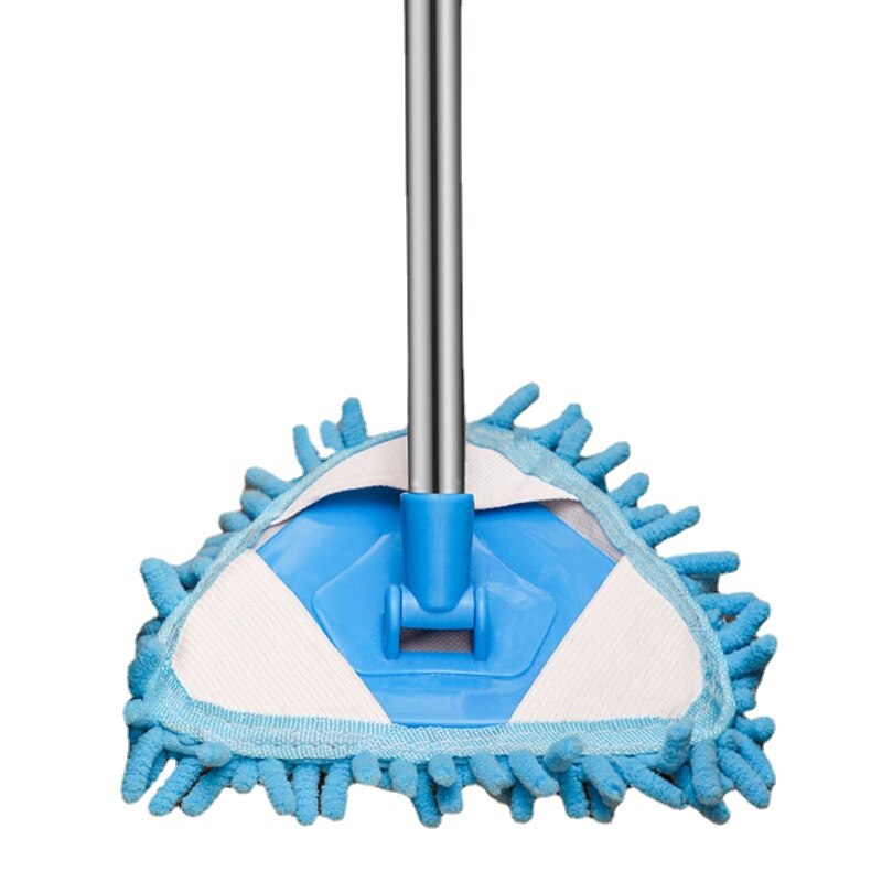 Triangle Dust Removal Small Mop Household Lightweight Mop Universal Ceiling Artifact Retractable No Dead Angle Mini Lazy