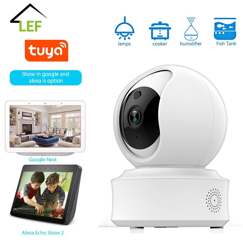 WiFi Security Camera 1080P Home Security HD CCTV Camera Tuya Smart Life Auto-Tracking
